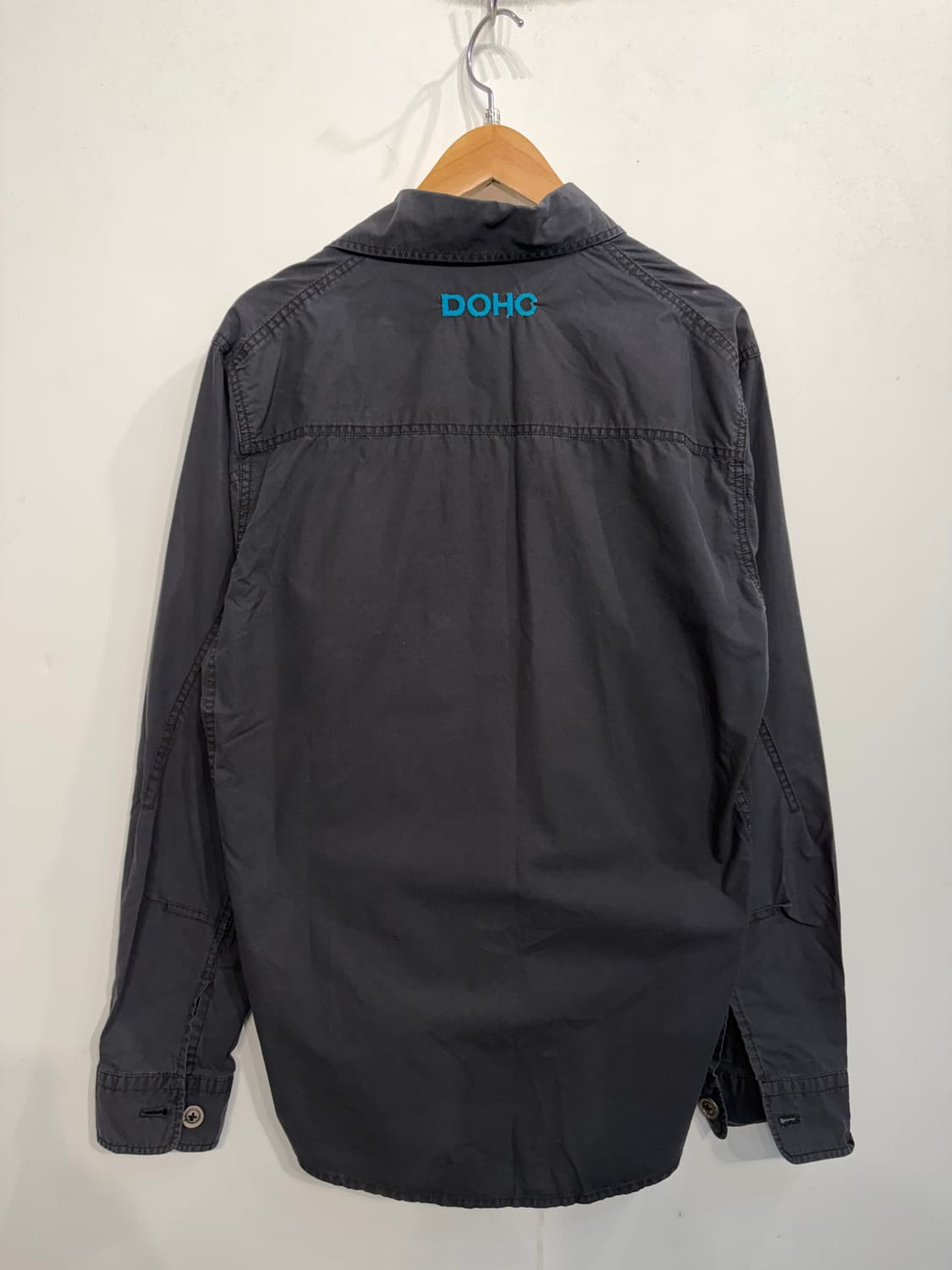 L DOHC 빈티지 디테일 워크 셔츠 블랙 상품이미지6