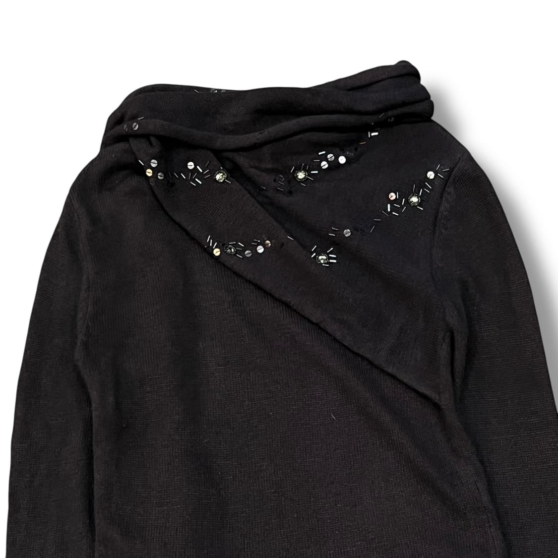  다크 머플러 니트 y14372 상품이미지4