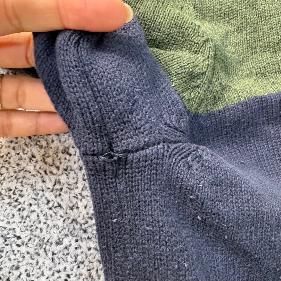 M 타미힐피거 남성 니트 긴팔티 0402J 상품이미지4