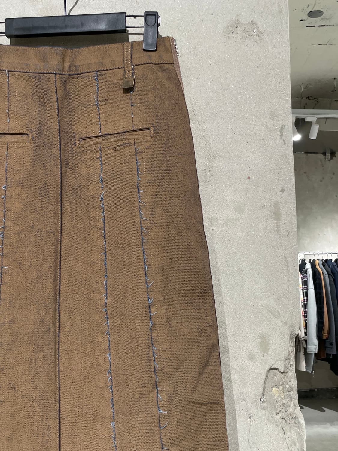 마뗑킴 브라운 사이드 투 웨이 집 데님 롱 스커트 상품이미지3