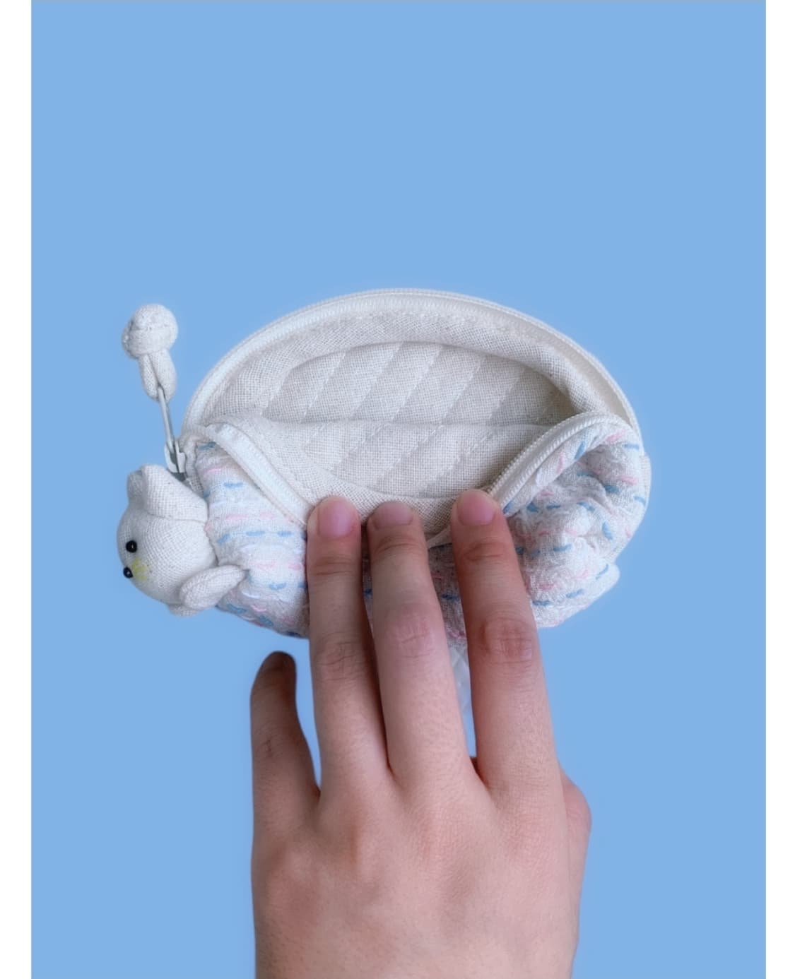 바니버로우 솜사탕을 타고 날아온 고양이 동전 지갑 새상품 상품이미지4