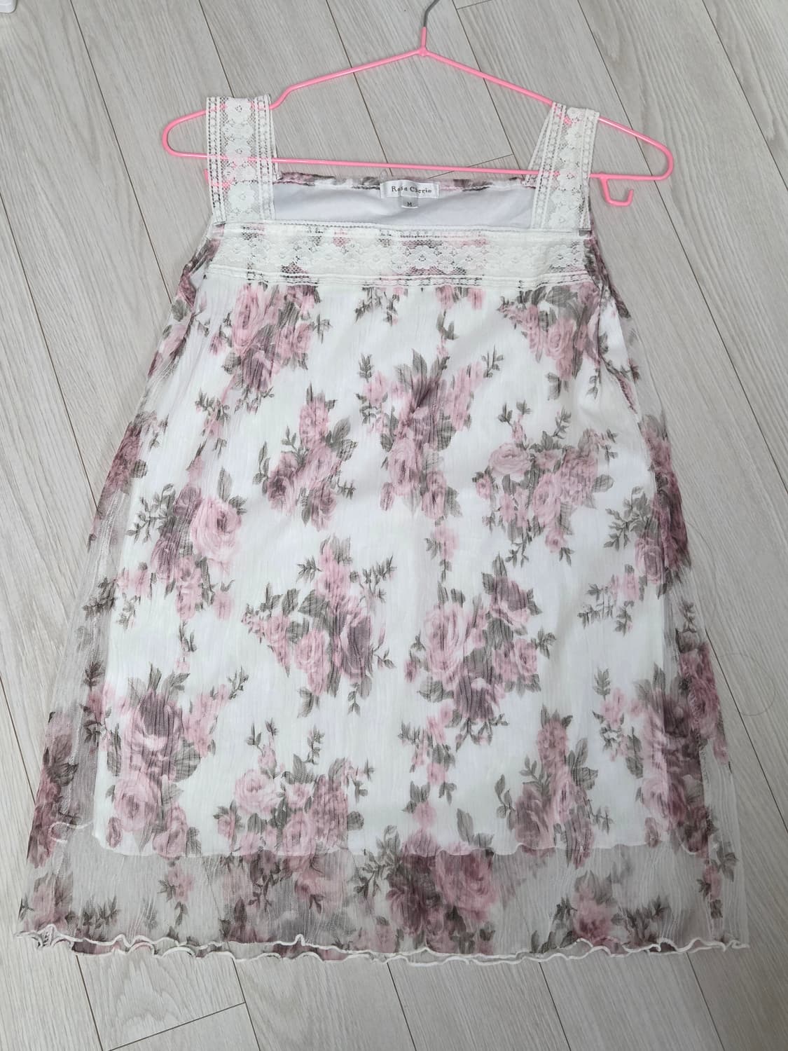 로사체리 나시 슬리브리스 원피스 상품이미지1