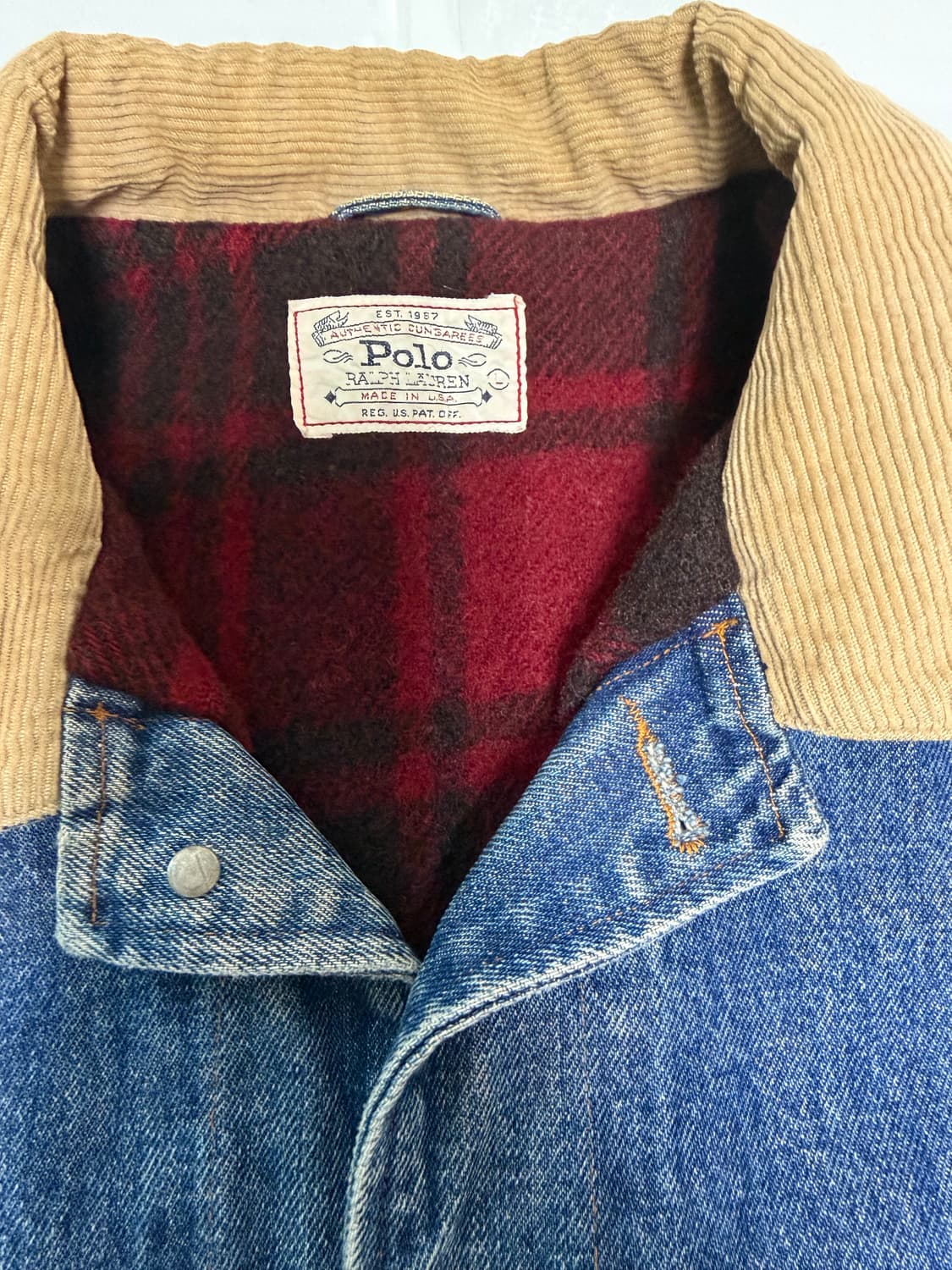80s 폴로 랄프로렌 덩가리 자켓 L 상품이미지3