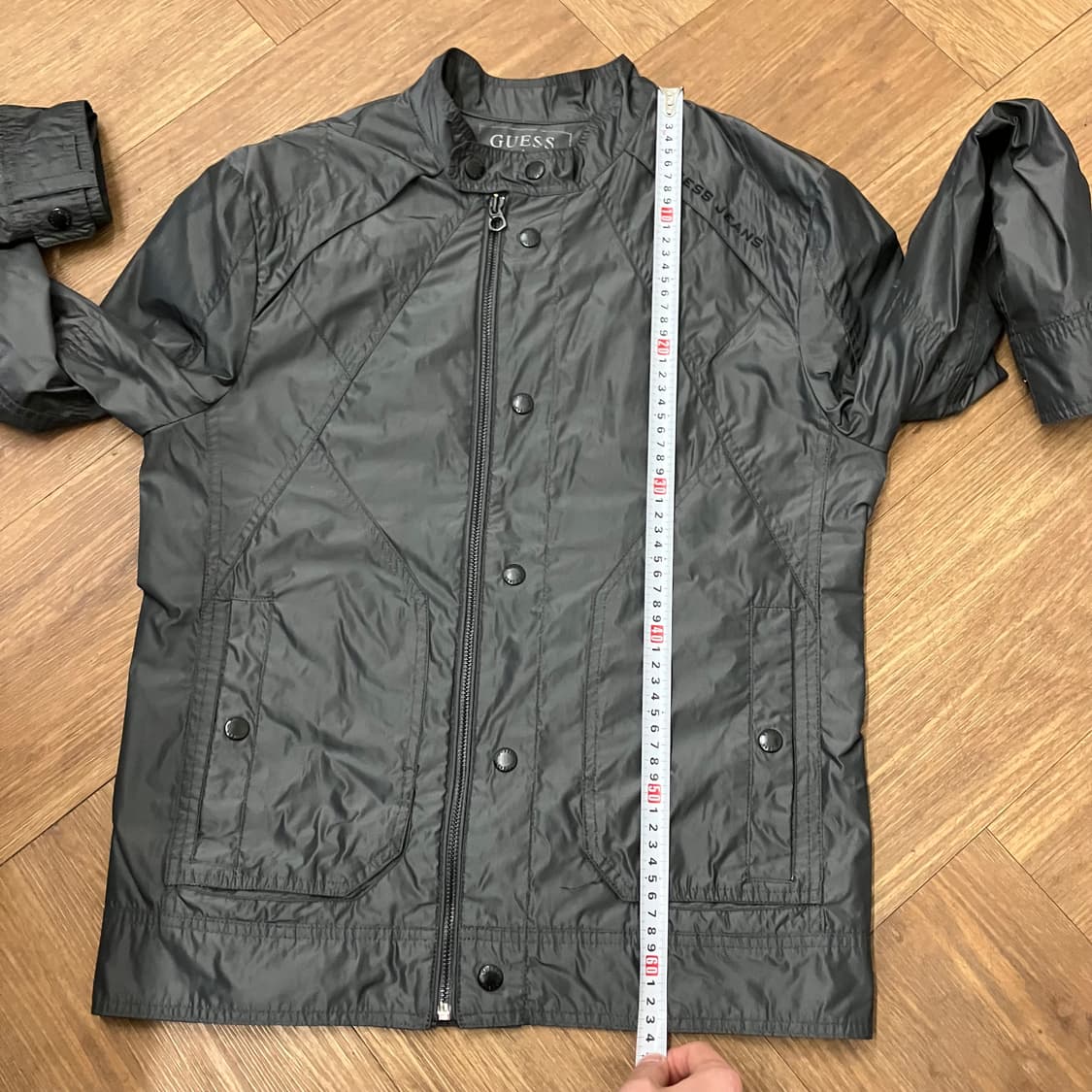 N249 게스 디테일절개 나일론 바이커 자켓 상품이미지8