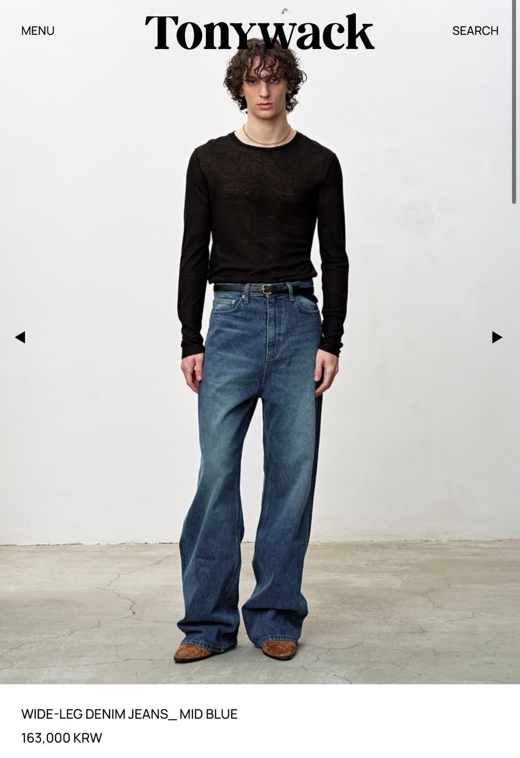토니웩 와이드 중청데님  상품이미지8