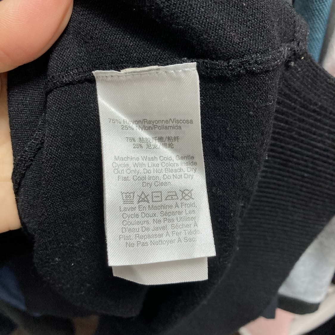 DKNY 여성라운드니트티 블랙 100  상품이미지5