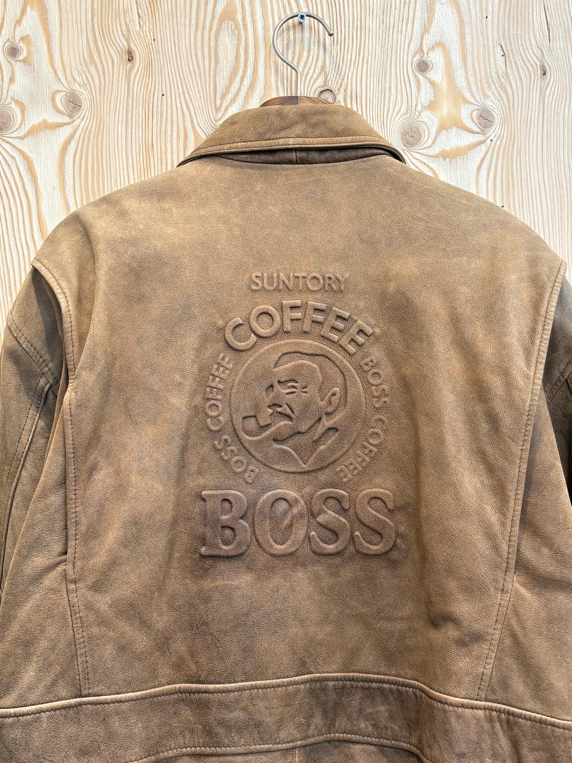 산토리 커피보스 음각 레더자켓 상품이미지4