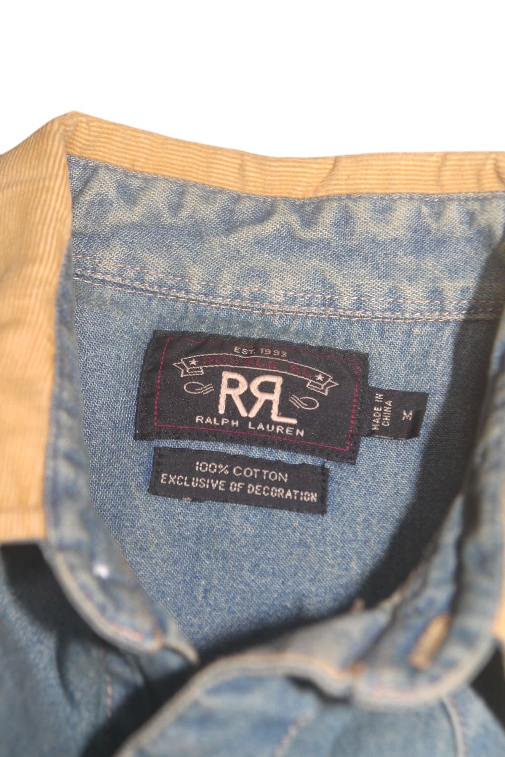 더블알엘 RRL 녹워싱 웨스턴 데님 셔츠 상품이미지7