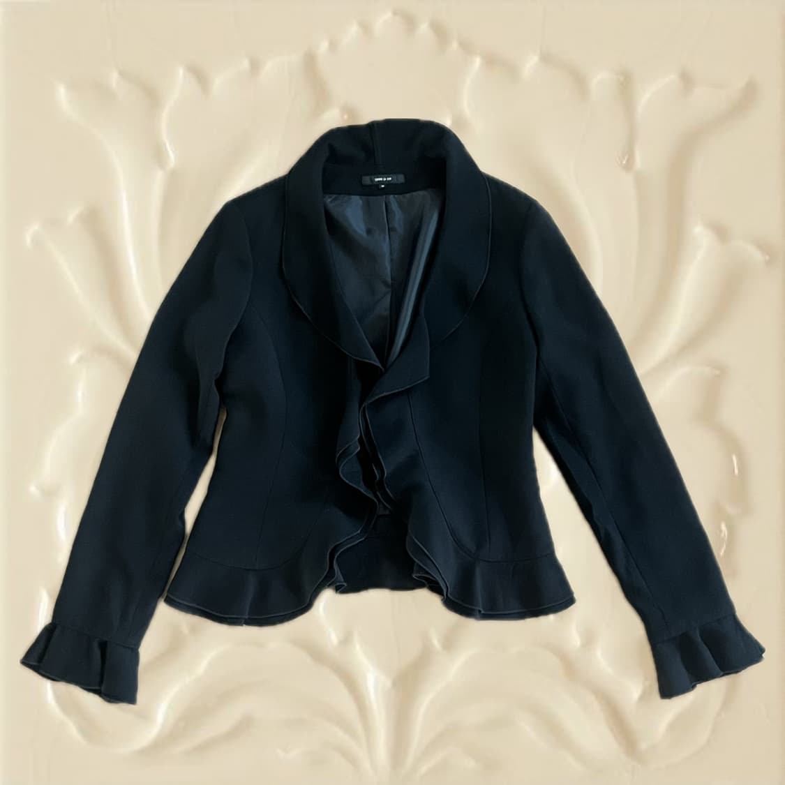 •Japanese vintage• 오리엔탈 프릴 블레이저 상품이미지1