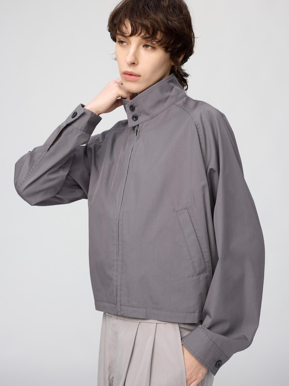 유니클로U/ 코튼블렌드 쇼트블루종/ 3XL 상품이미지5