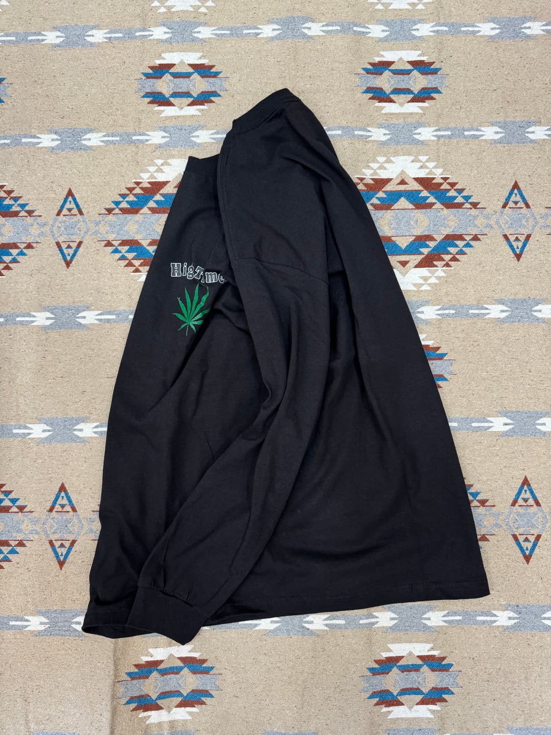 [XL] 와코마리아 x 하이타임즈 헤비웨잇 롱슬리브 블랙 상품이미지5