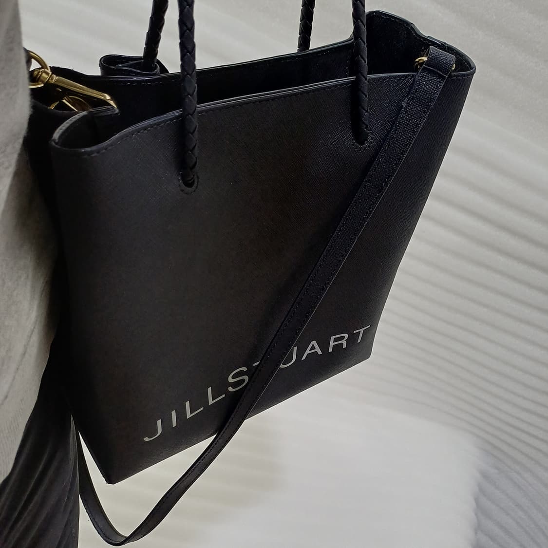 정품 질스튜어트 페이퍼백 가죽 가방 토트백 크로스백 블랙 사랑봉봉 상품이미지7