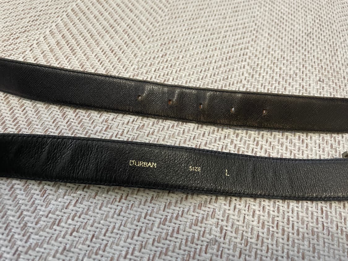 빈티지 더반 골드 레더벨트 J03701 상품이미지5