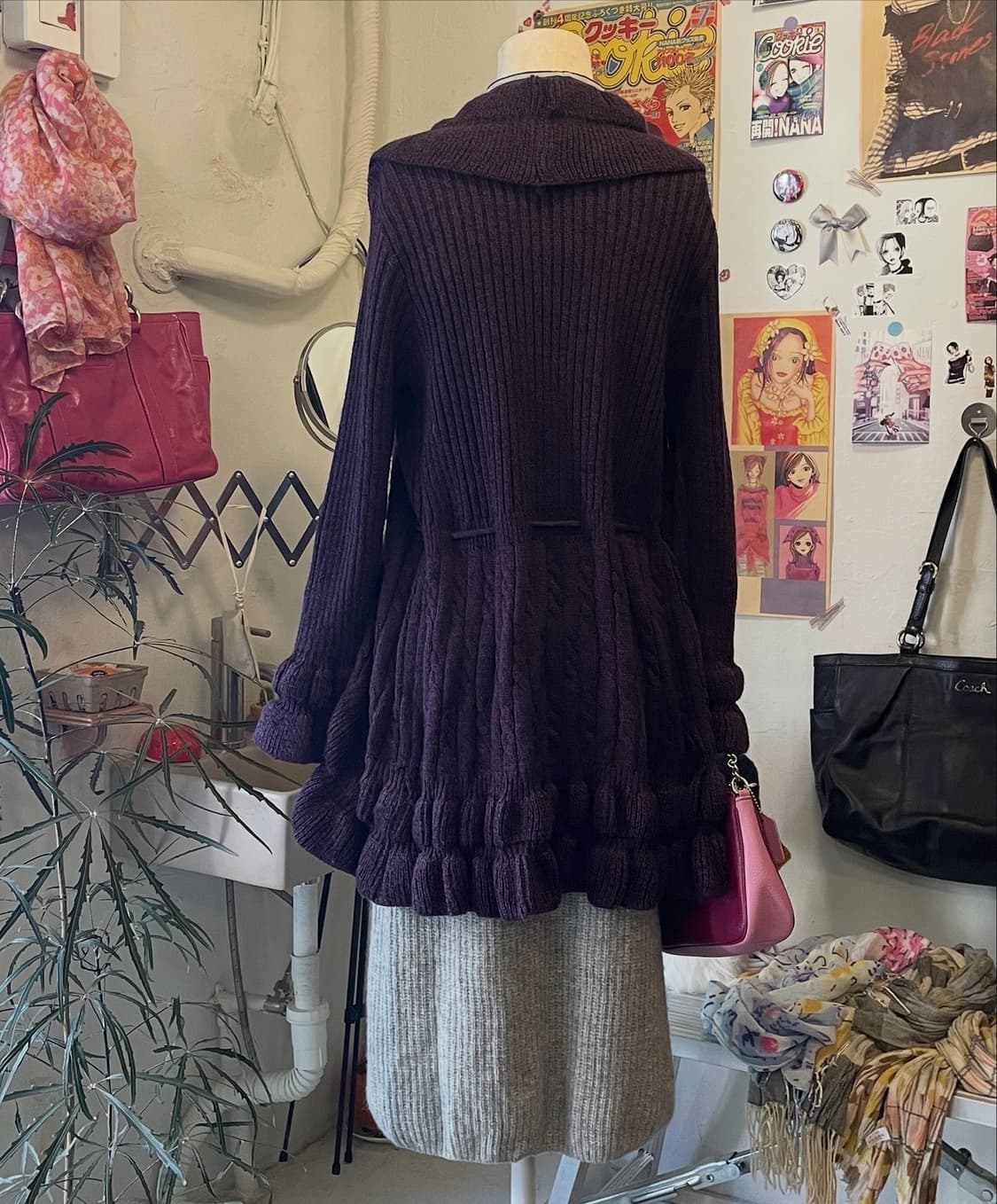프릴 퍼플 가디건 [무배] 상품이미지3