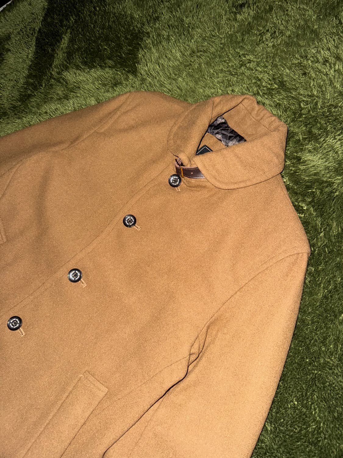 [L] Beams Heart 빔즈 하트 라운드 컷 퀼티드 하프 코트 자켓 상품이미지2