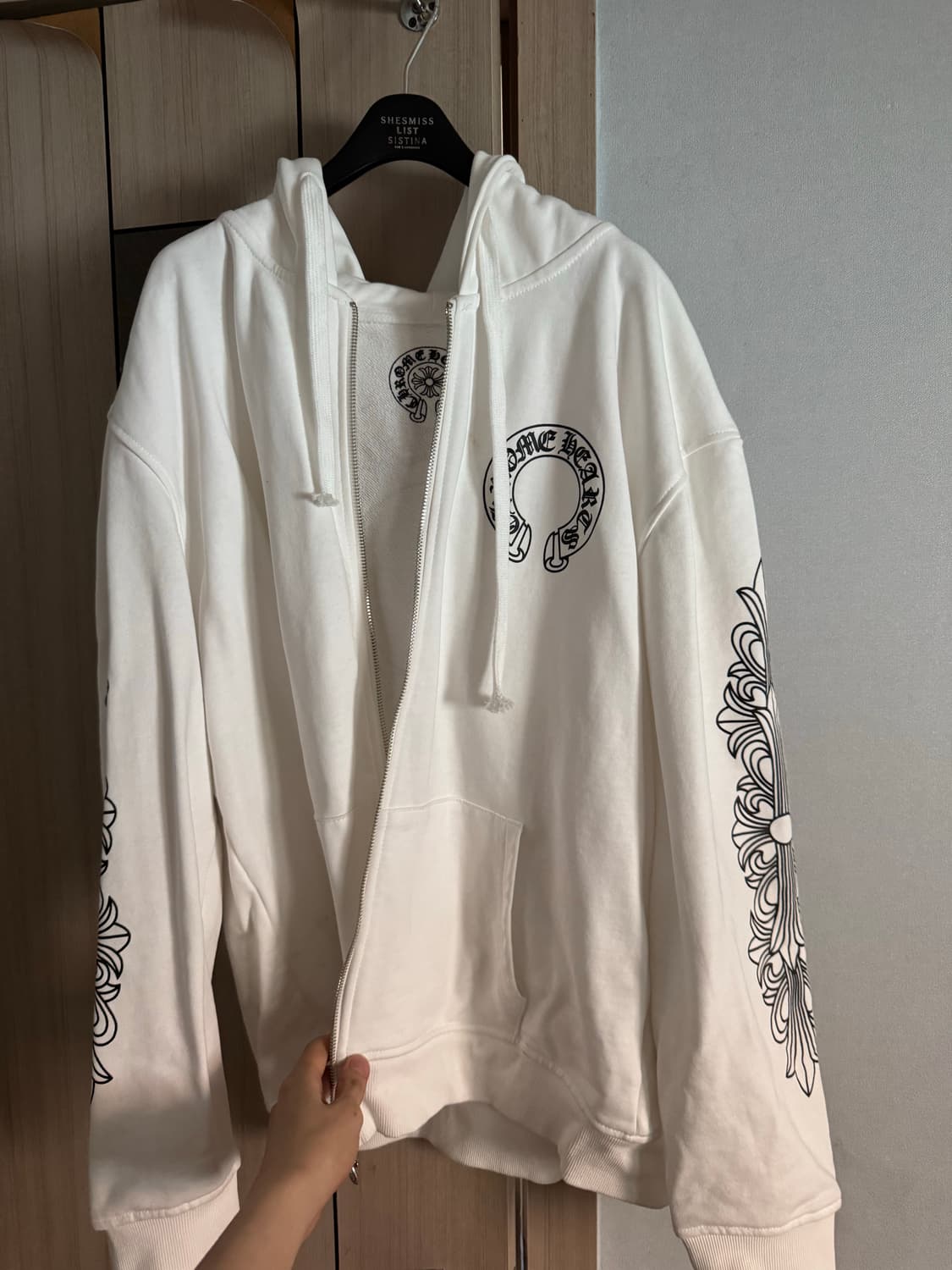 크롬하츠 홀드슈 후드집업 화이트 상품이미지1