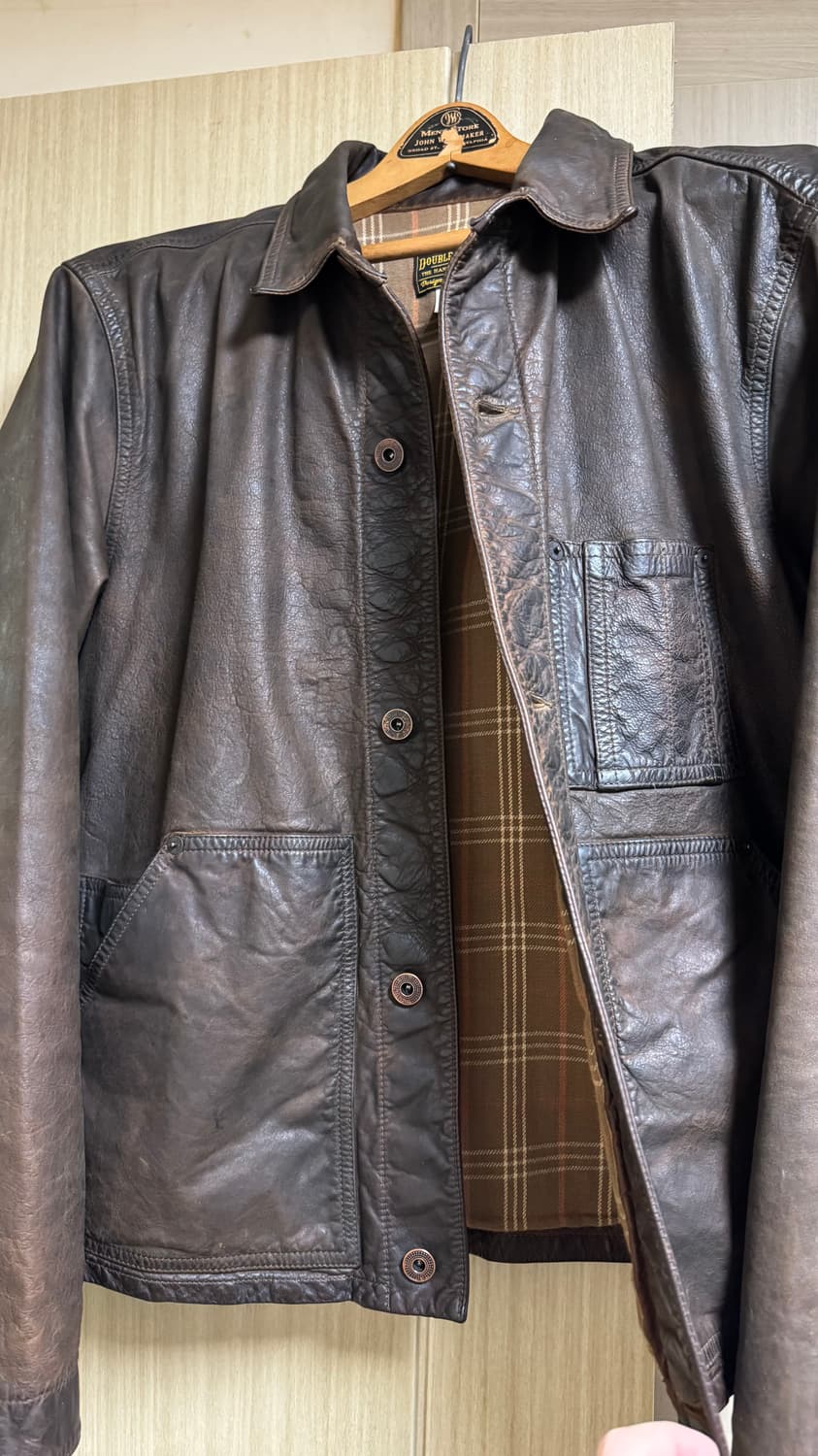 RRL 오일 레더 자켓 상품이미지2