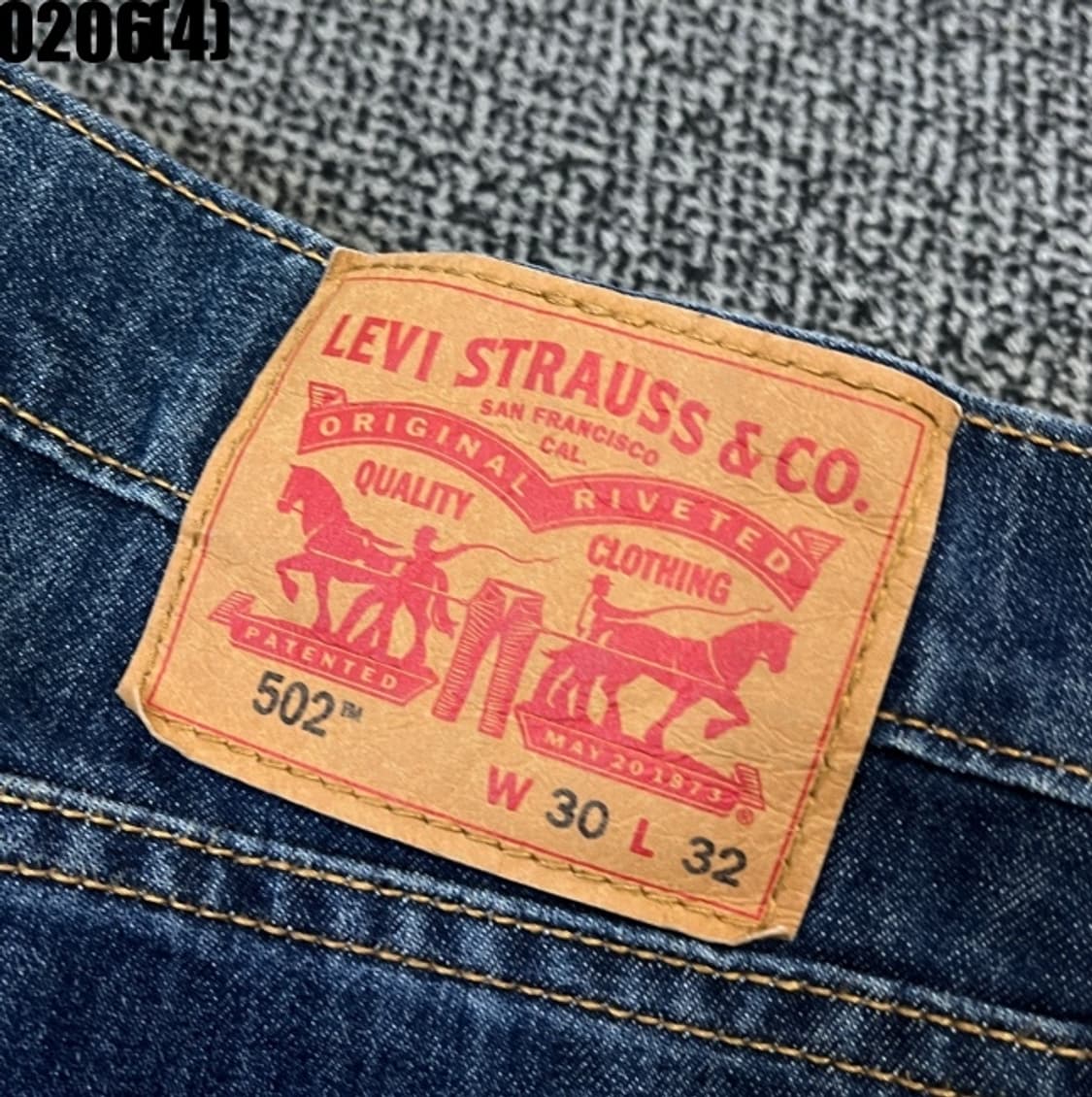 [W30W32] 리바이스 502 워싱 일자핏 데님 팬츠 0206(4) 상품이미지2