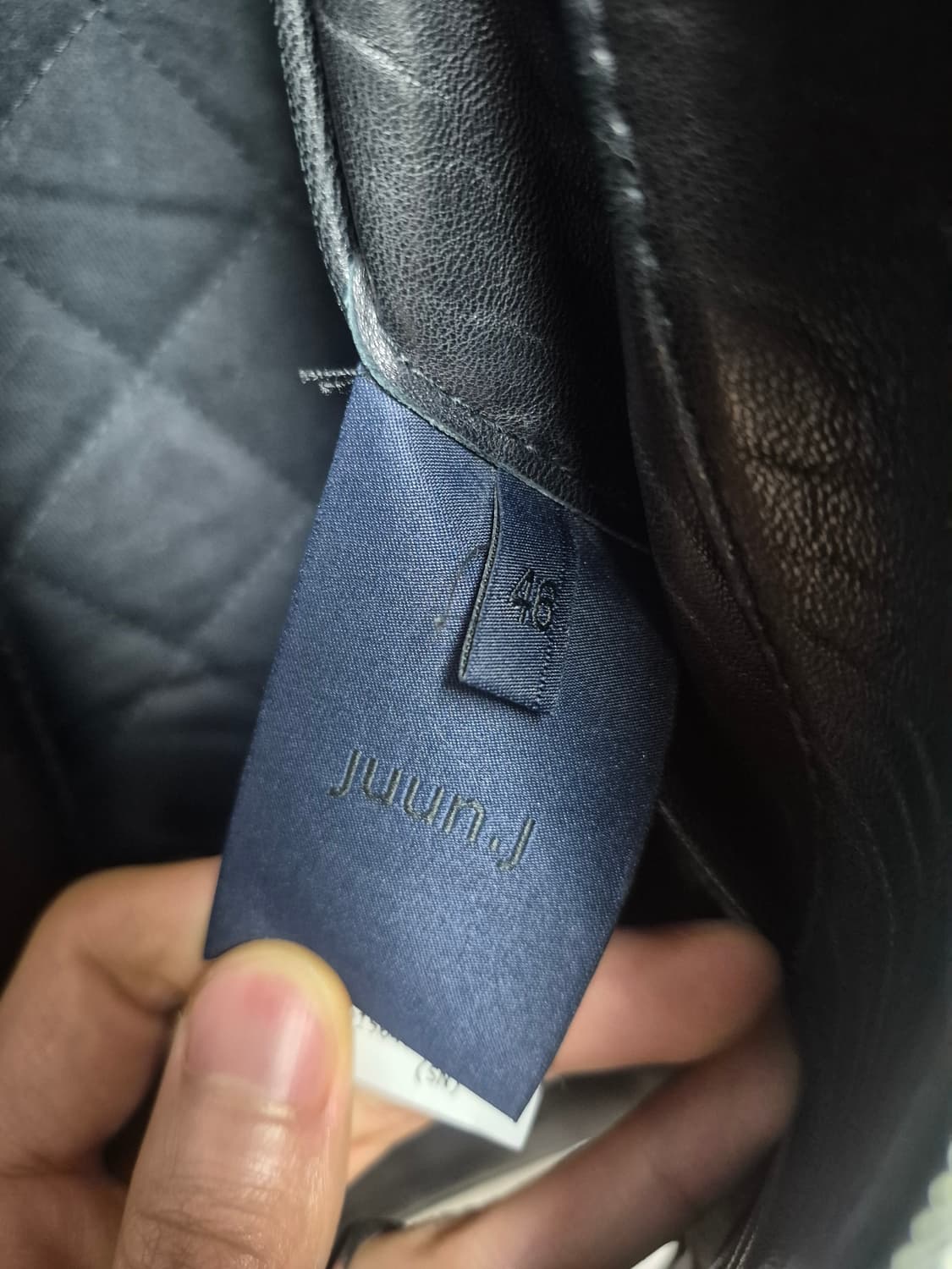 준지 16ss 램스킨 레더 자켓 상품이미지3