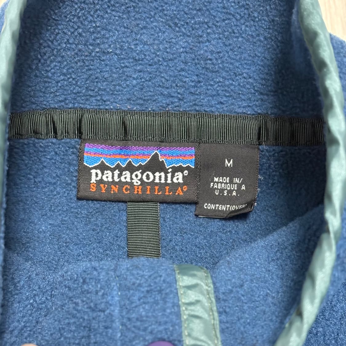 🇺🇸 90s 파타고니아 신칠라 블루 민트 상품이미지3