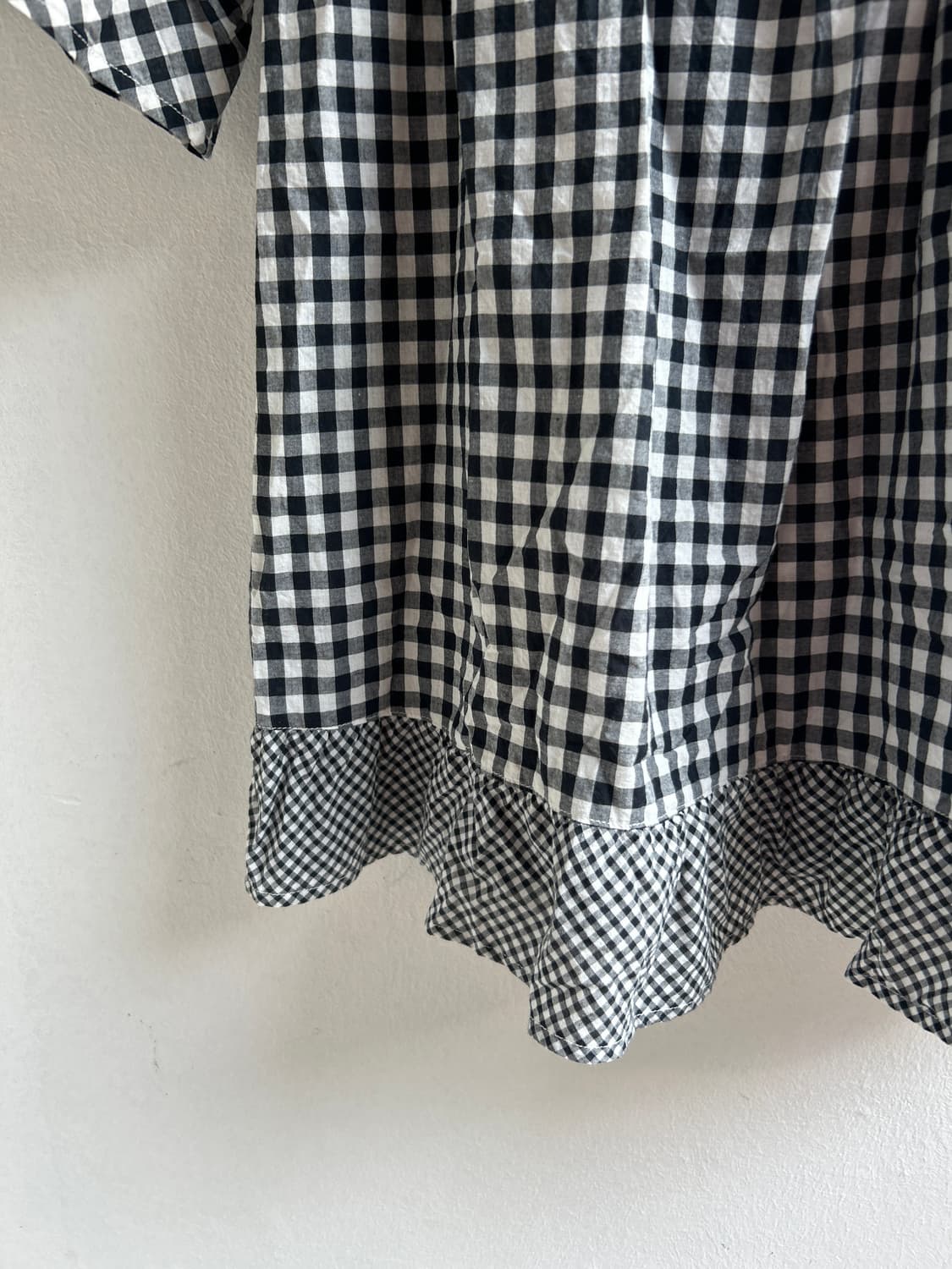 깅엄 블라우스  상품이미지4