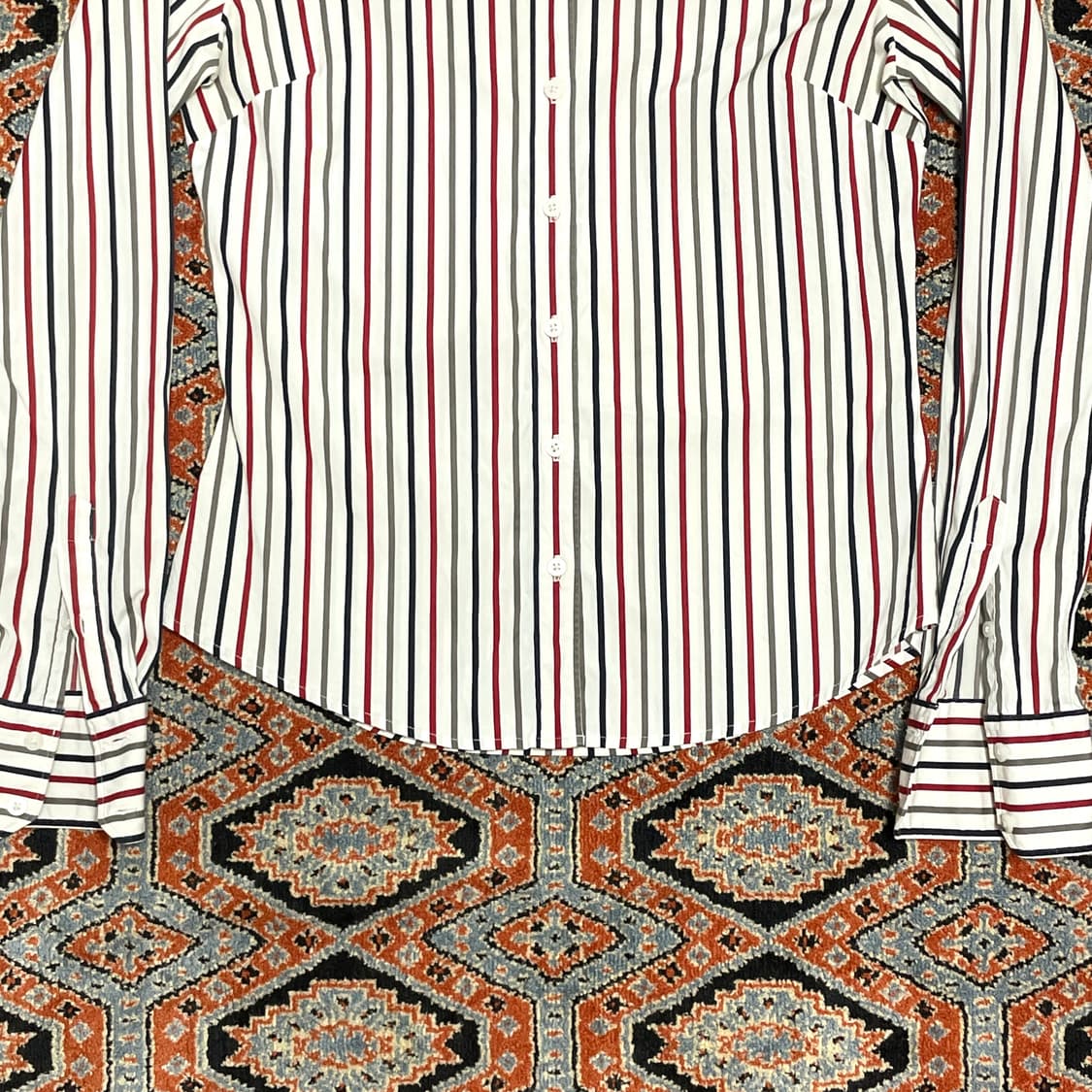 타미힐피거 3색 스트라이프 슬림핏 셔츠 여성4 상품이미지3