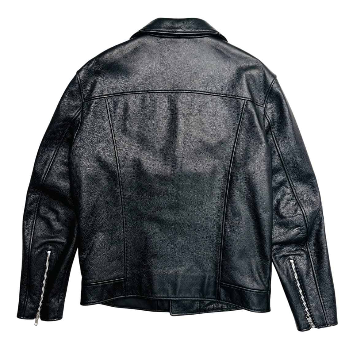 인사일런스 비대칭 블랙 레더 자켓 L 상품이미지4