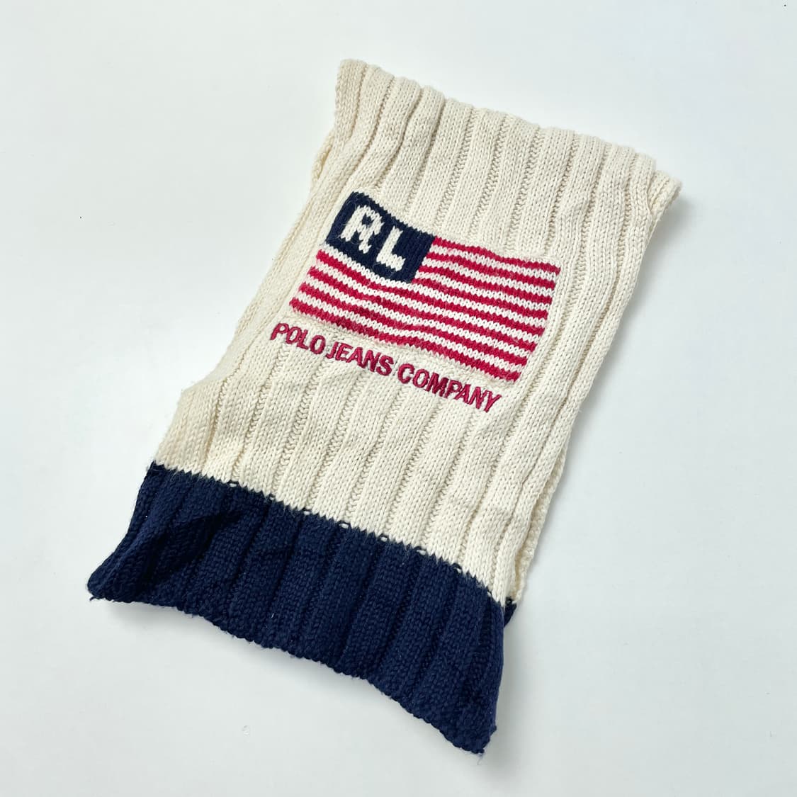 [택포] 폴로 진스 니트 머플러 목도리 성조기 상품이미지3