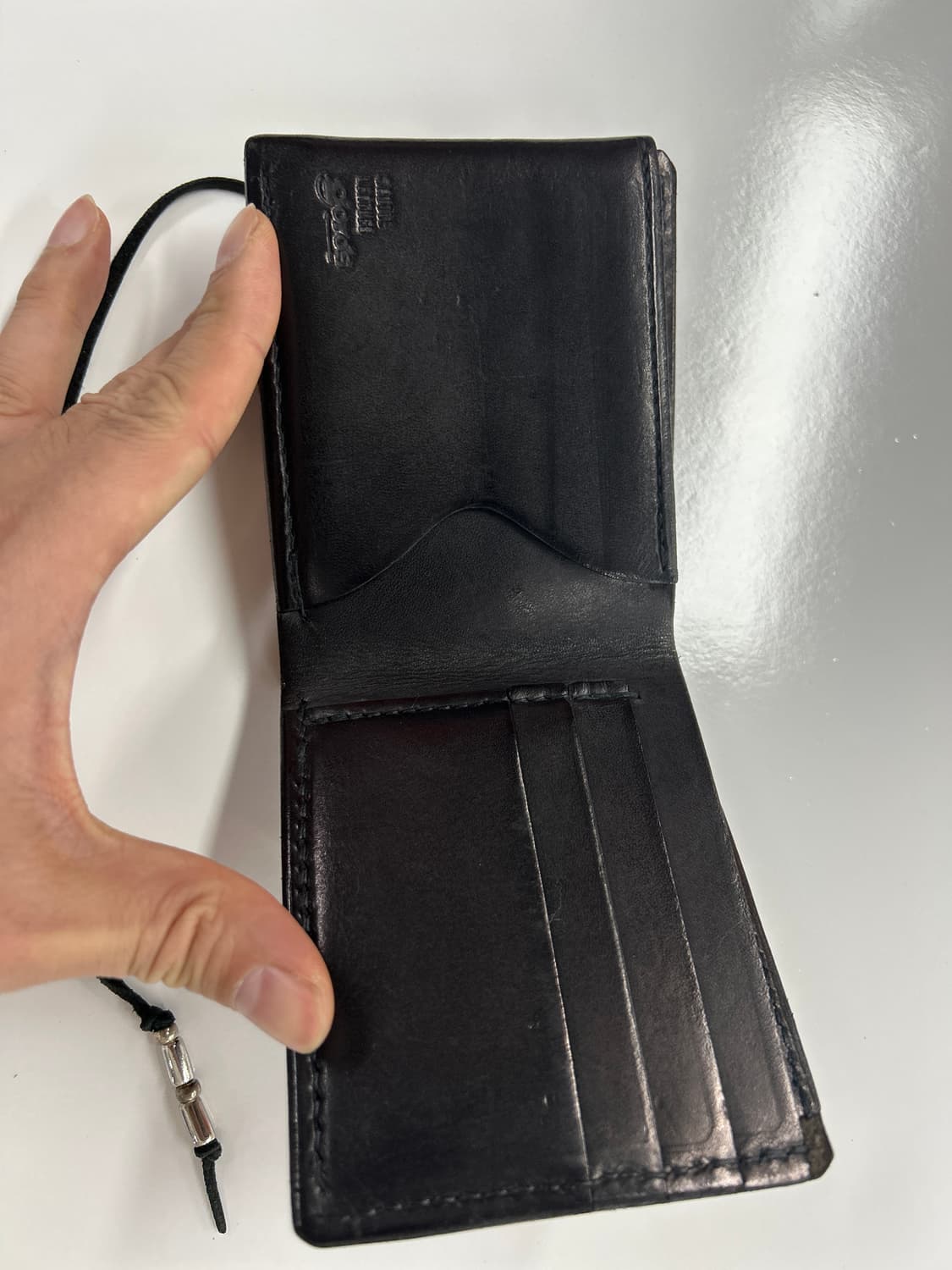 goros 고로스 새들레더 블랙 이글 콘초 반지갑 상품이미지7