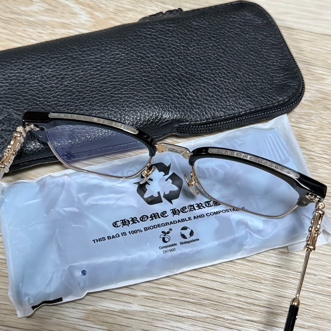 [S+급/53mm] 크롬하츠 보넨노이슈어 2 안경 블랙/골드 상품이미지9