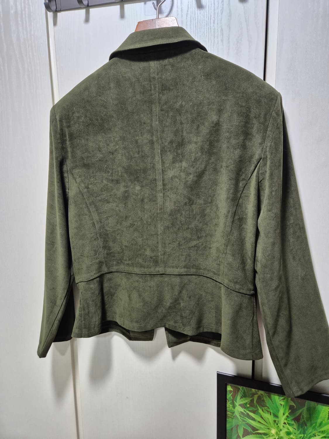(세일)JPN VTG. ORTALLEY 카키올리브색 스웨이드 자켓 상품이미지9