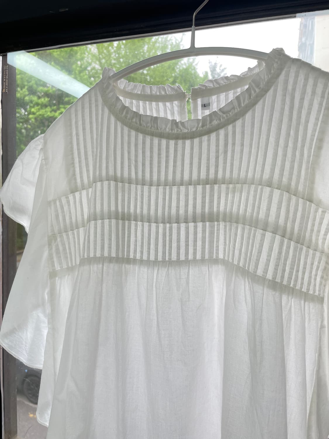 화이트 프릴 블라우스 상품이미지7