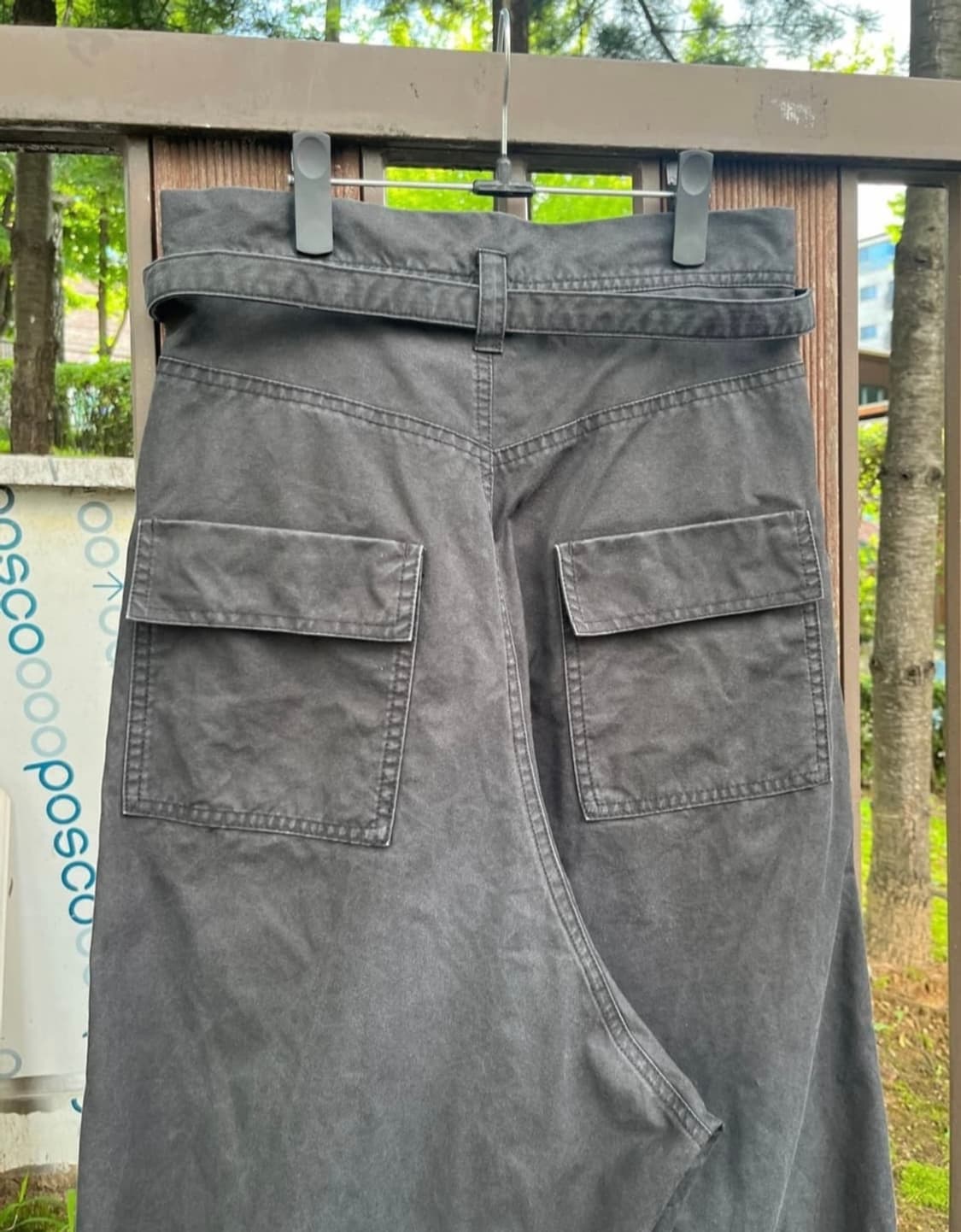 Y's Yohji Yamamoto 와이드 벨티드 카고 팬츠 (size 2 상품이미지5