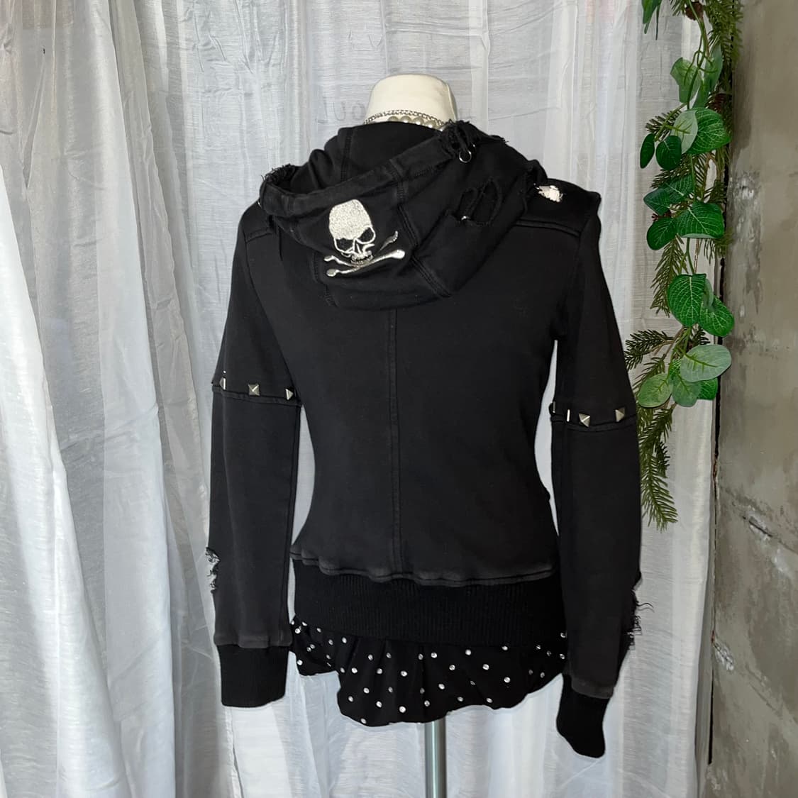 y2k 펑크 해골 후드집업  상품이미지9
