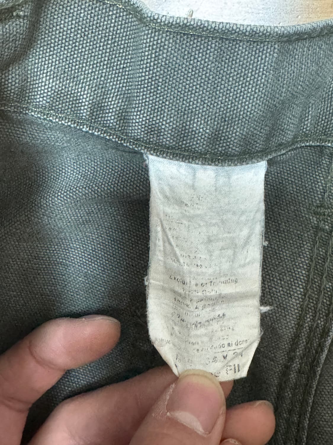 칼하트 b11 모스그린 싱글니 카펜터 34x34 상품이미지2