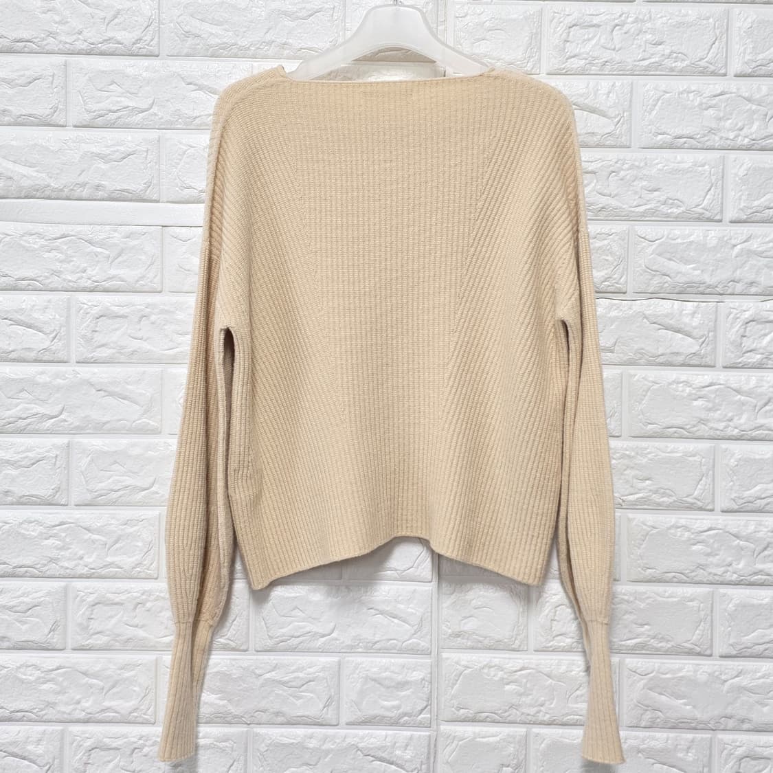 택포// 한섬 시스템 벌룬소매 아이보리 니트 F 상품이미지4