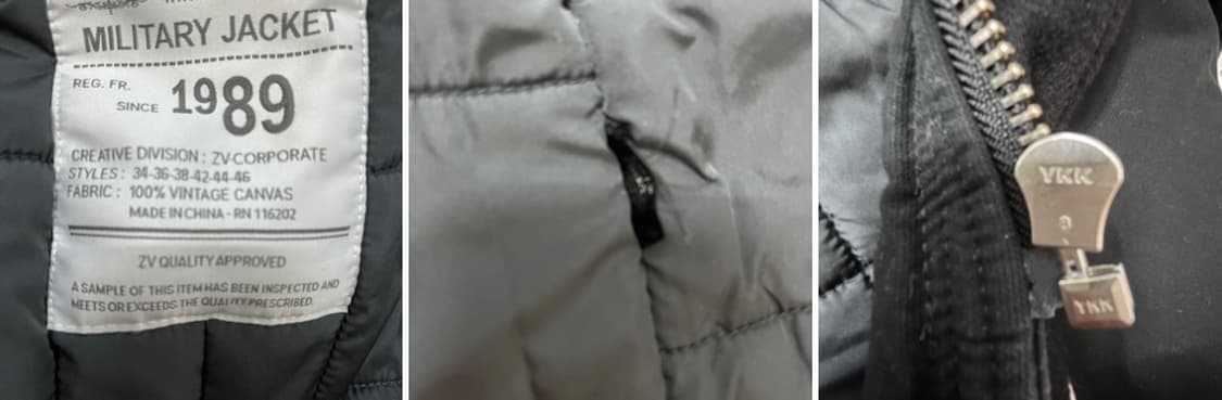 쟈딕&볼테르 여성 밀리터리 패딩 자켓 M 66 상품이미지7