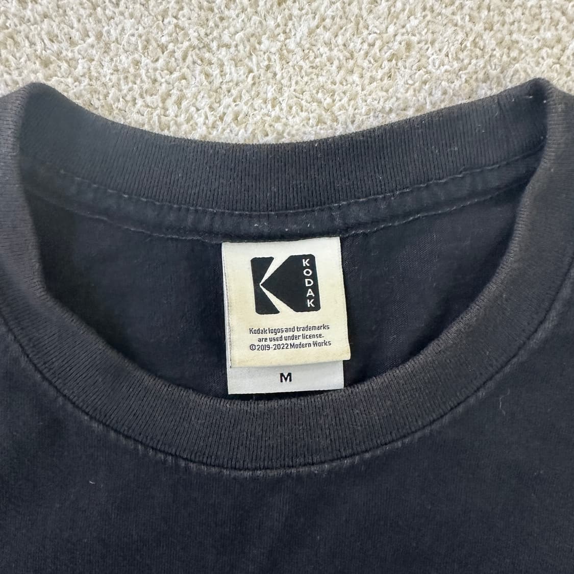 M 코닥 블랙 반팔 티셔츠 0320D 상품이미지3