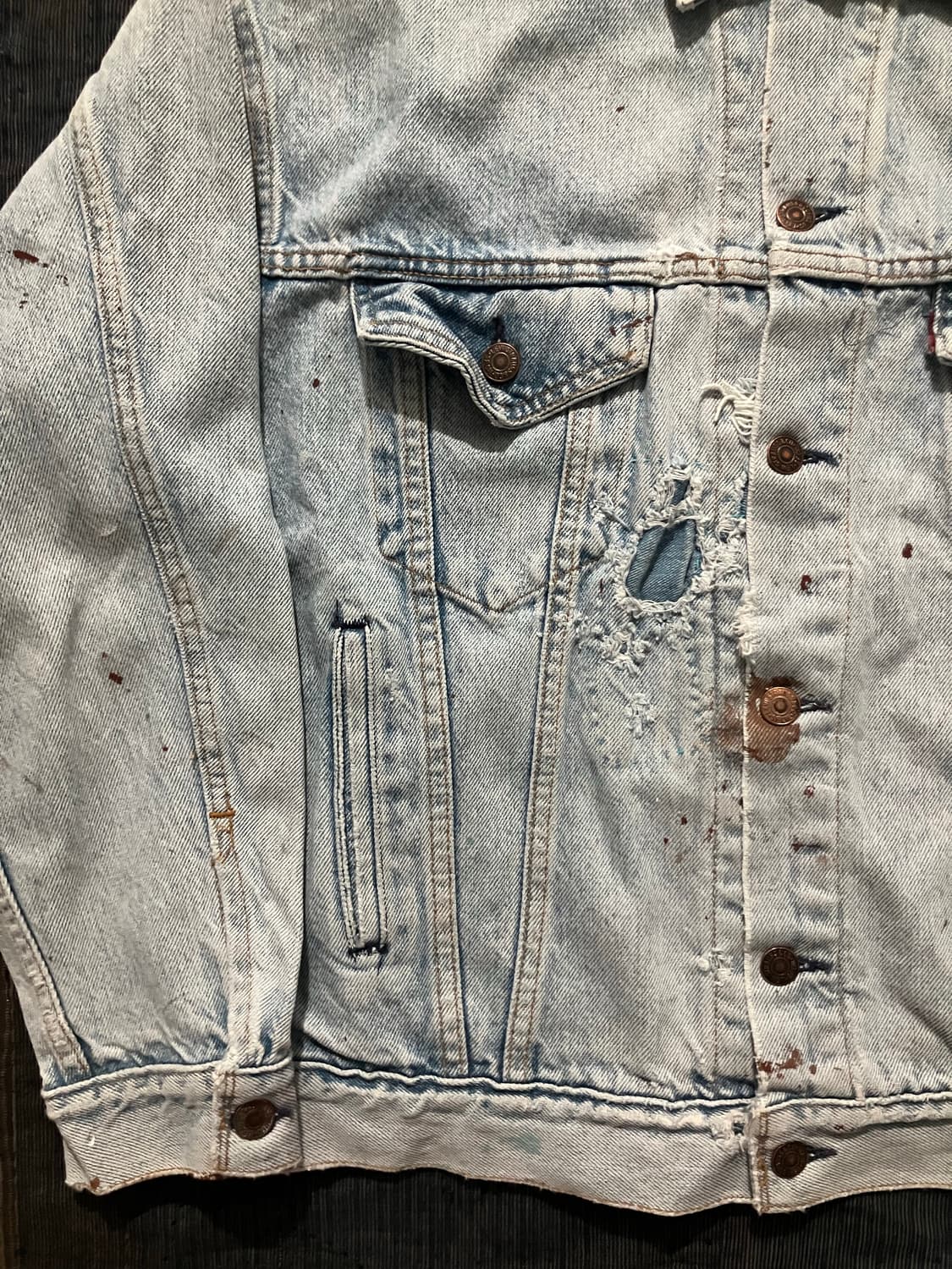 🇺🇸 80s USA 빈티지 리바이스 70507 3세대 데님 자켓 상품이미지4