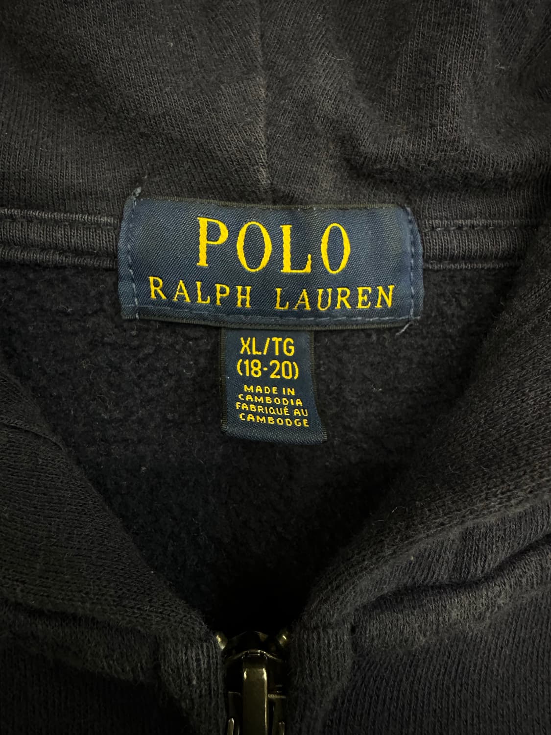 폴로 랄프로렌 네이비 후드집업 18-20XL  상품이미지3