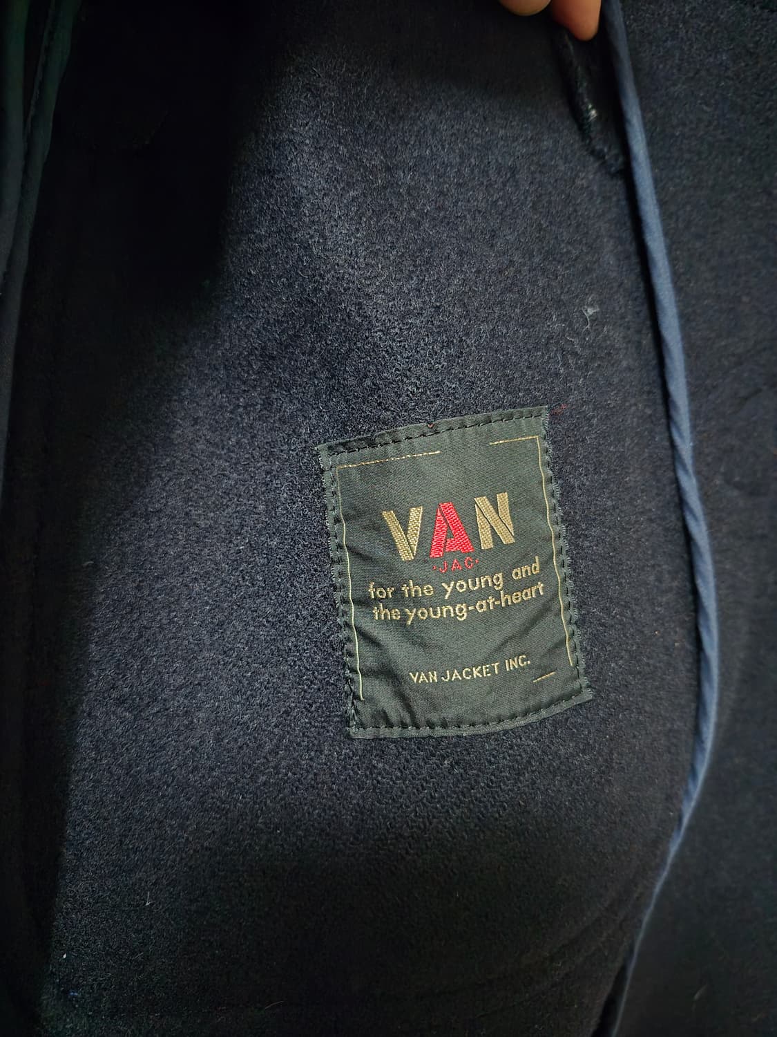 (L) van jac 반작 더플 코트 네이비 상품이미지6