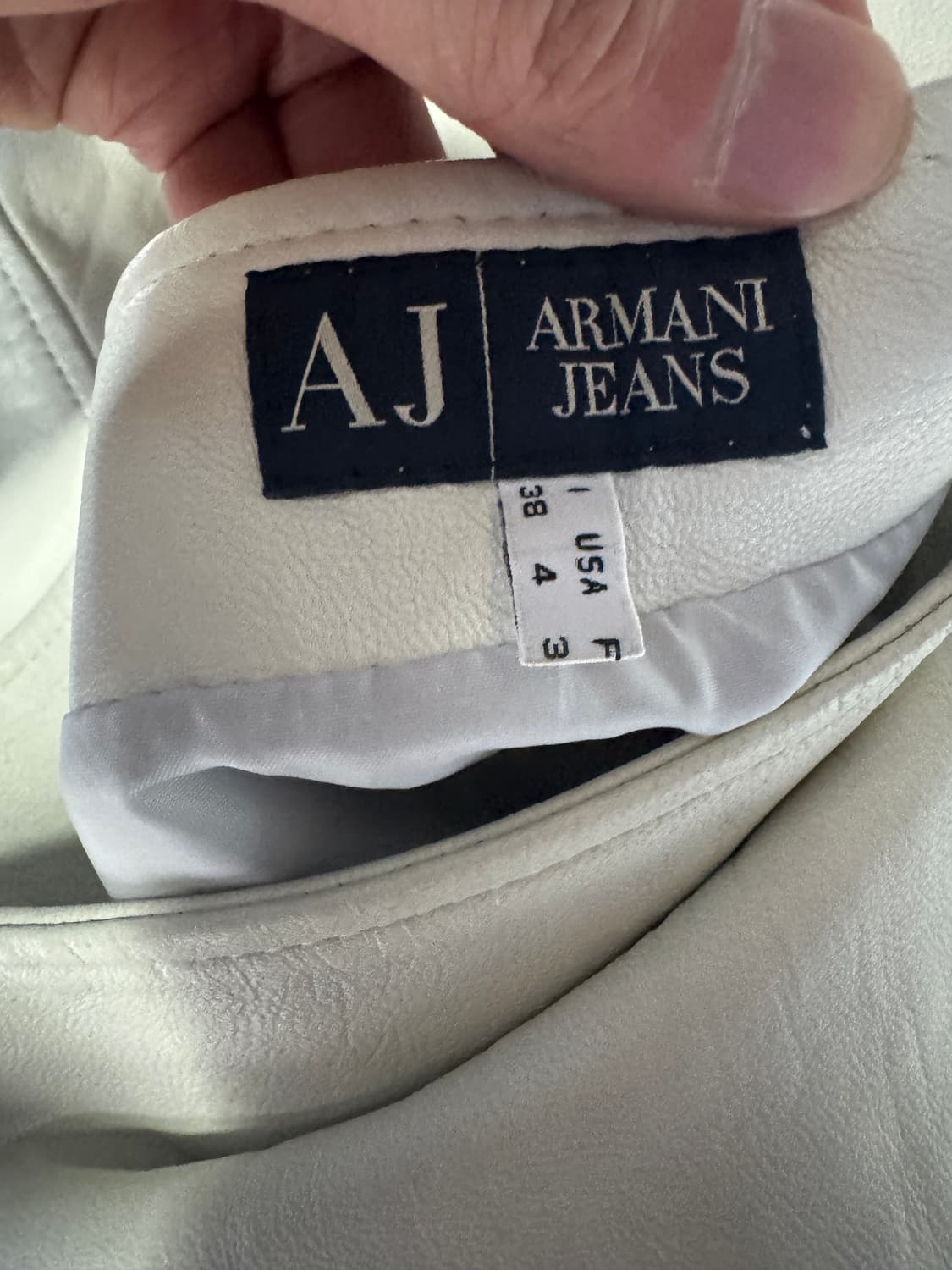 희귀!! 아르마니 빈티지 리얼 레더 가죽 미니 스커트 상품이미지4