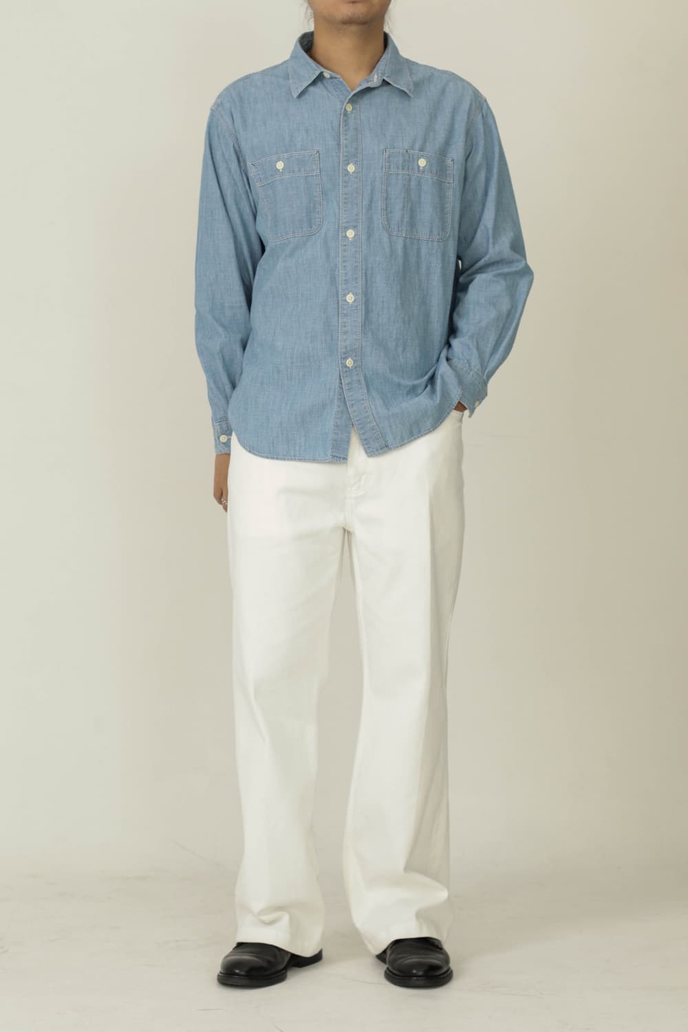 TAILLE 타일레 데님 트라우저 화이트 (3사이즈-32,33사이즈) 상품이미지3