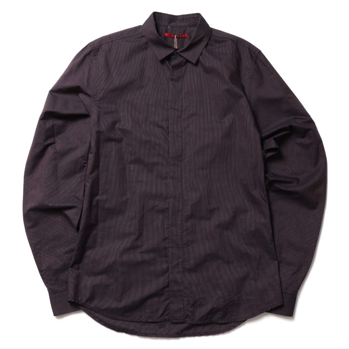 프라다 Prada Stripe Pattern Cotton Shirt    상품이미지1