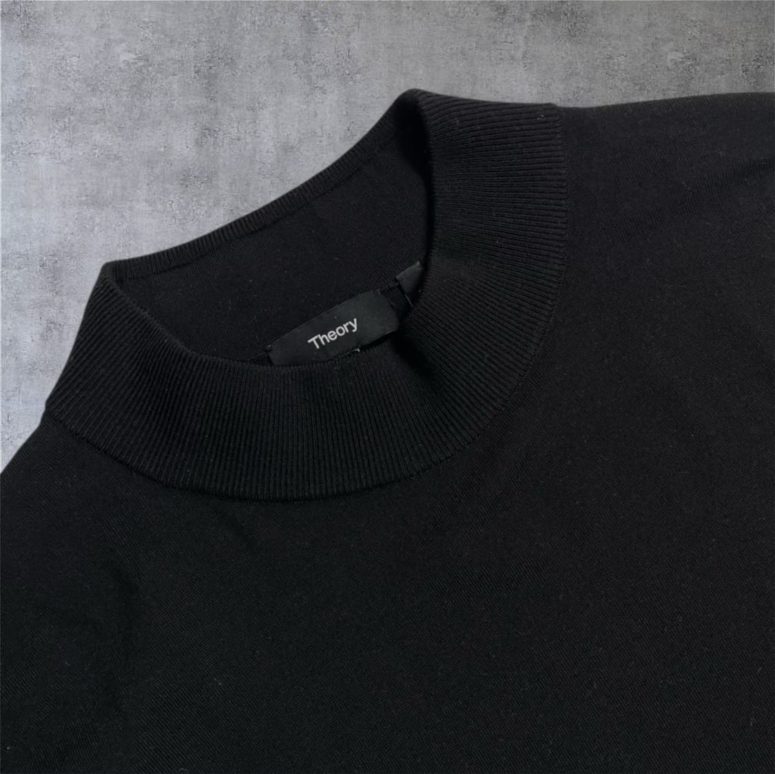 띠어리 Theory 블랙 모크넥 니트 XXL 상품이미지3
