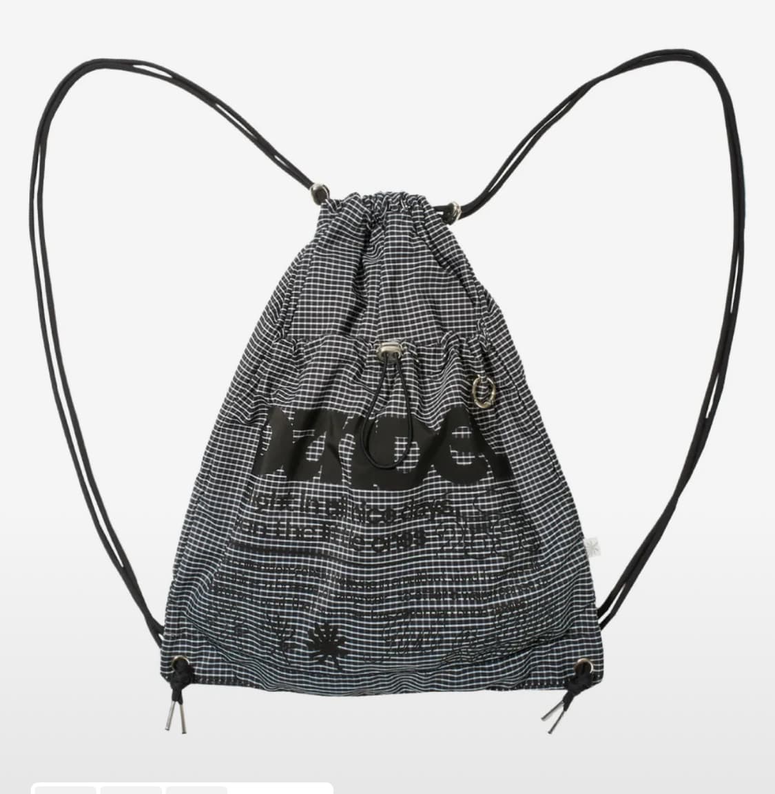 단델 체크 짐색 스트링 가방 백팩 check symbol gym sack 상품이미지1
