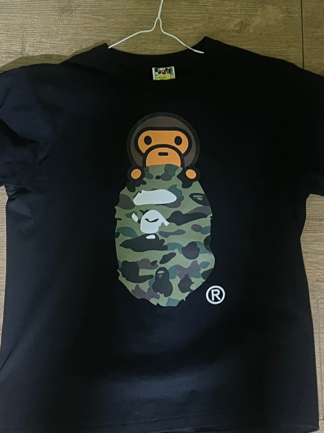 베이프 퍼스트 카모 마일로 온 에이프 헤드 티셔츠 상품이미지2