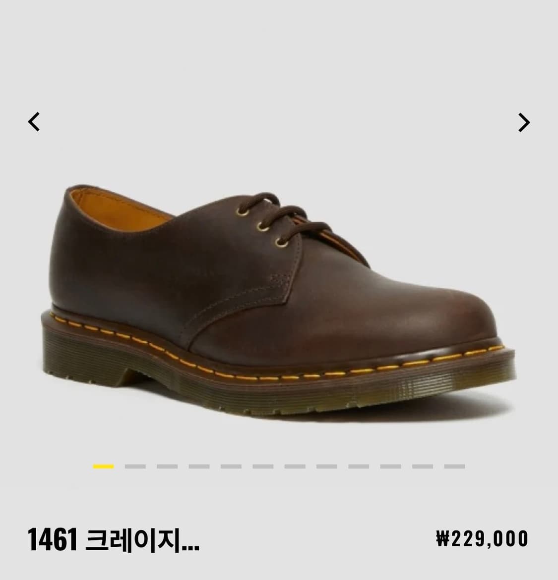 닥터마틴 1461 크레이지호스 UK5 (새상품/240) 상품이미지2