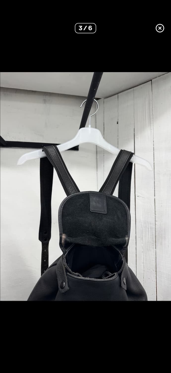 요지야마모토 레더 백팩 상품이미지3