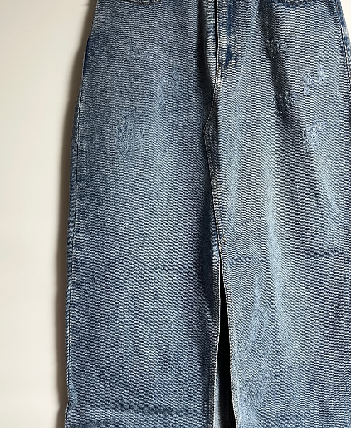 자라 앞트임 연청 데님 롱치마 롱스커트 24 상품이미지3